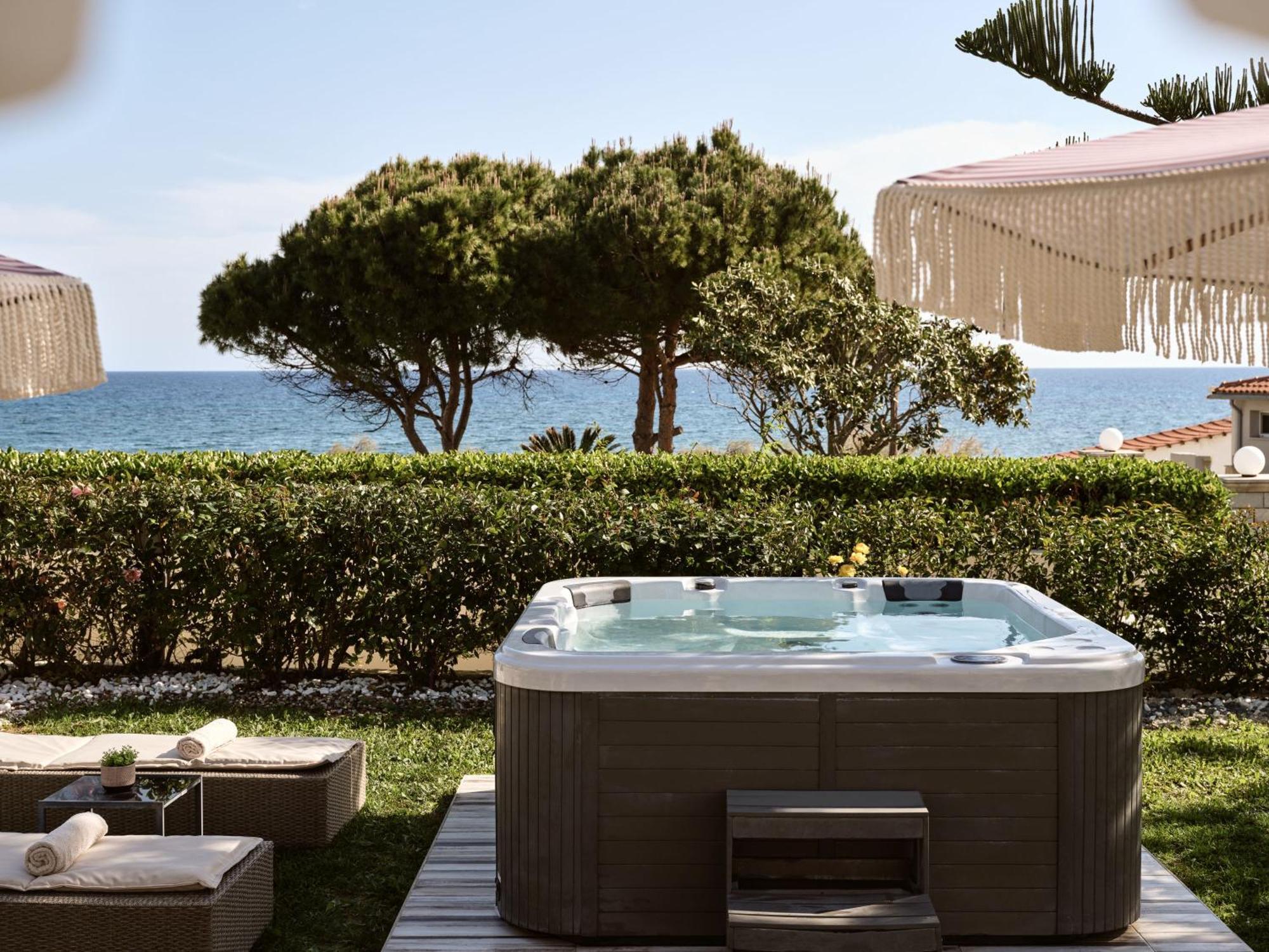 Sea Elegance Villa - On The Beach, By Zantewize Psarou  Екстер'єр фото